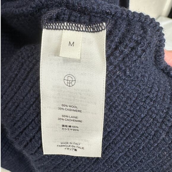 NWT The Row Dark Navy Ardi Chunky Knit Long Line Open Cardigan M - Picture 9 of 12